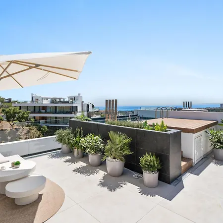 Dunes Penthouse - Brand New, Splendid Rooftop, Pool & Sea View Lägenhet