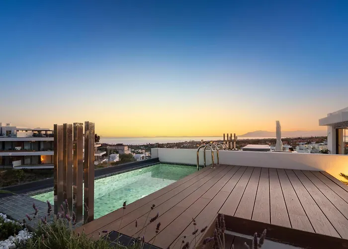 Dunes Penthouse - Brand New, Splendid Rooftop, Pool & Sea View Appartamento